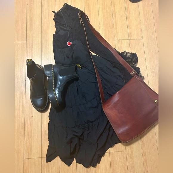 Plus size, high neck, black lace top. - Picture 1 of 3